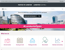 Tablet Screenshot of london.gov.uk