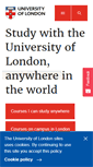 Mobile Screenshot of london.ac.uk