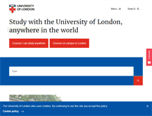 Tablet Screenshot of london.ac.uk