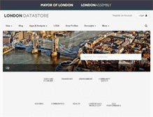Tablet Screenshot of data.london.gov.uk