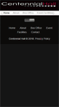 Mobile Screenshot of centennialhall.london.ca